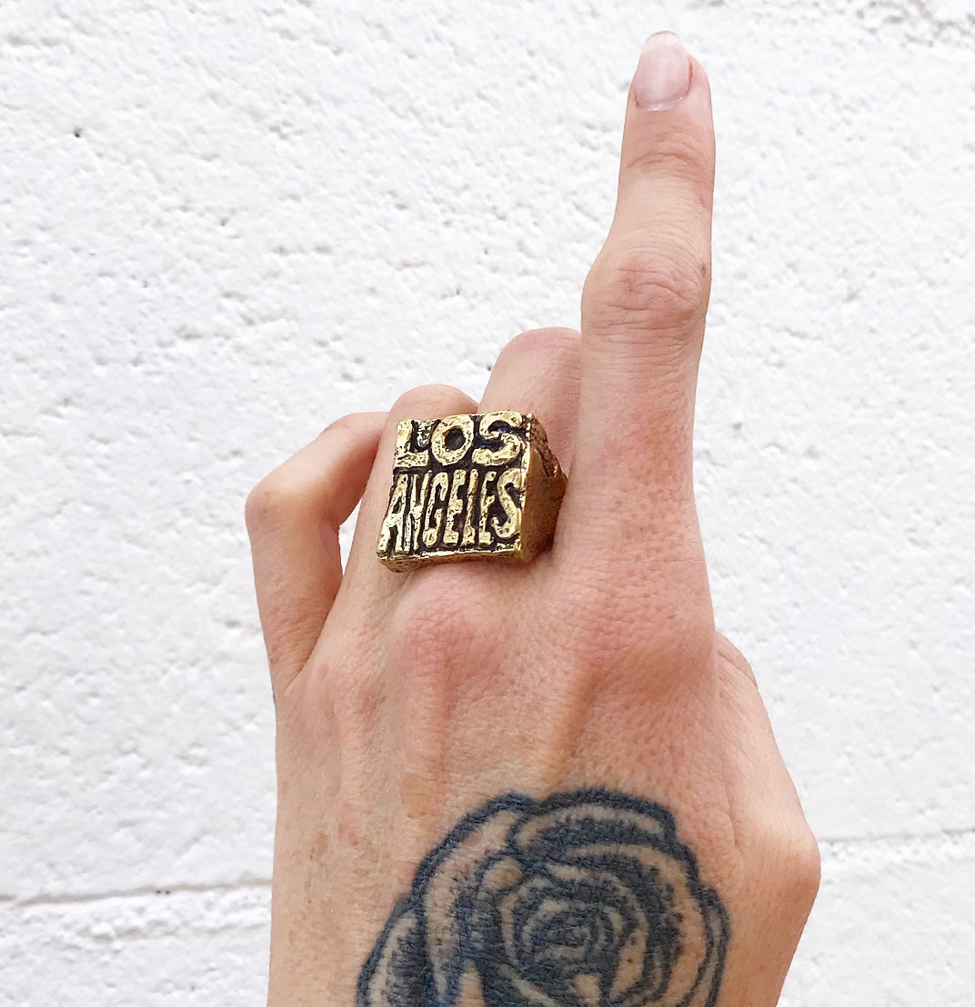 The LA Square Top Ring