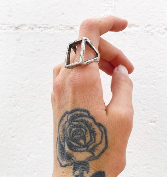 The Open Square Top Ring