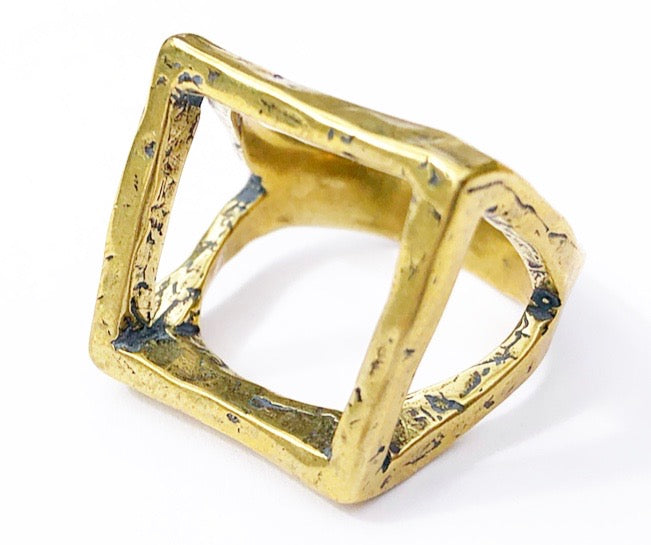 The Open Square Top Ring